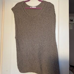 Zara Women's Brown Knit Sweater